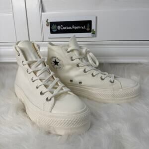 New Y2K Vibe Converse Platform High Tops With Butterfly Size 9 Womens